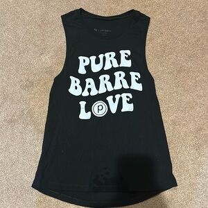 Black pure barre muscle tank